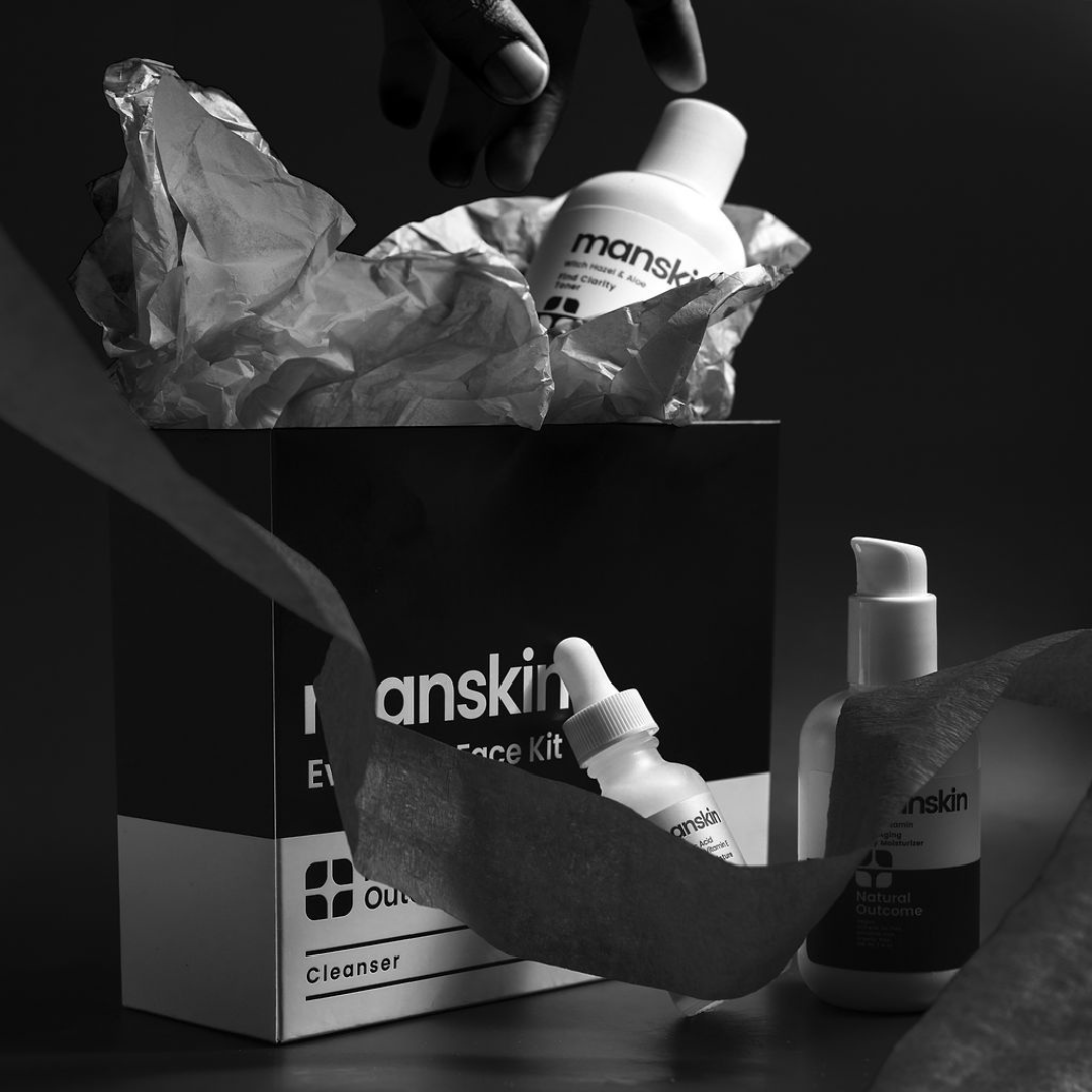 Natural Outcome Skincare - Wholesale Facial Care Set/Kit - Men's - Man Skin Daily 3 Step Regimen Face Set6