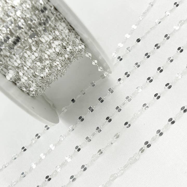 Jewels & Chains - Wholesale Link & Chain Necklace - 925 Sterling Silver Flat Marina Link Chain. V197SS