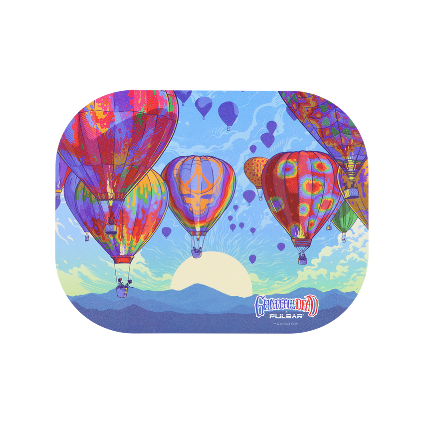 Sunshine Joy - Wholesale Decorative Tray - Mini Hot Air Grateful Dead Metal Tray w/ Magnetic Lid Cover2