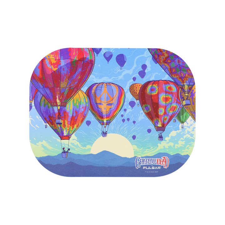 Sunshine Joy - Wholesale Decorative Tray - Mini Hot Air Grateful Dead Metal Tray w/ Magnetic Lid Cover2