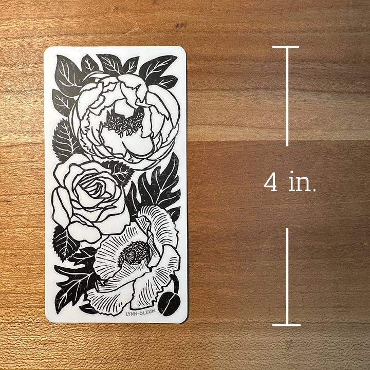 Autocolante Vinil BRANCO Trifloral por atacado de Lynn-oleum