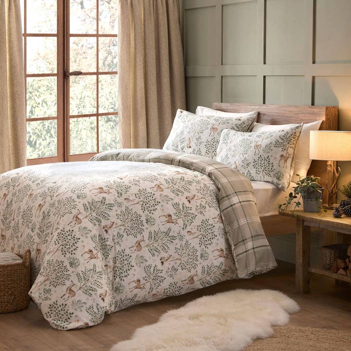 UW Home - Wholesale Bedding Set - Forest Animals Duvet Cover Set by D & D in Natural