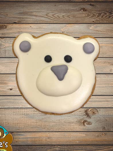 Visage d'ours polaire biscuit 10/paquet pour la vente par Pawlee’s