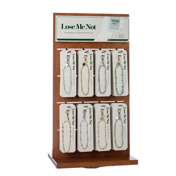 G Lose Me Not Phone Wristlet Starter Package, Free Display for wholesale by Center Court