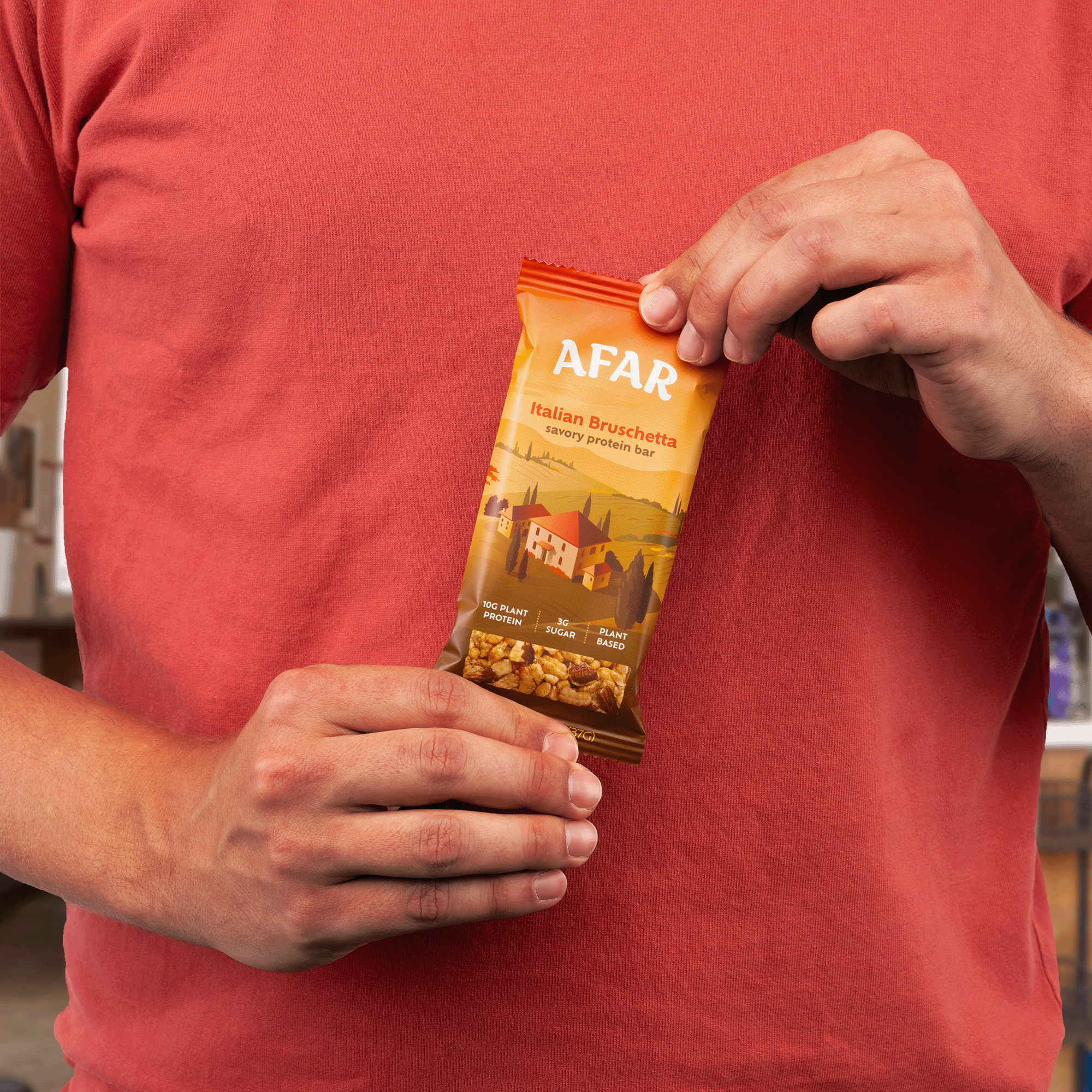 Afar Foods - Wholesale Snack Bar - Savory Protein Bar - Italian Bruschetta Flavor5