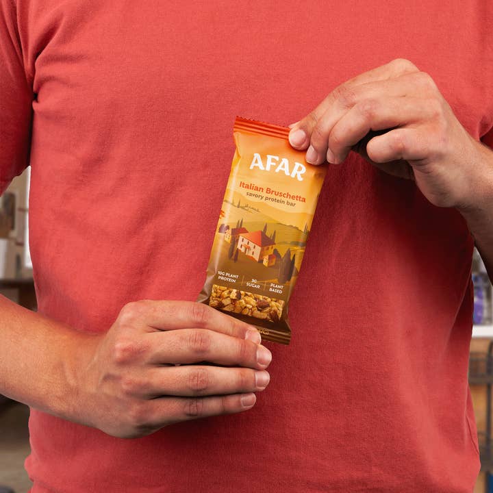 Afar Foods - Wholesale Snack Bar - Savory Protein Bar - Italian Bruschetta Flavor5