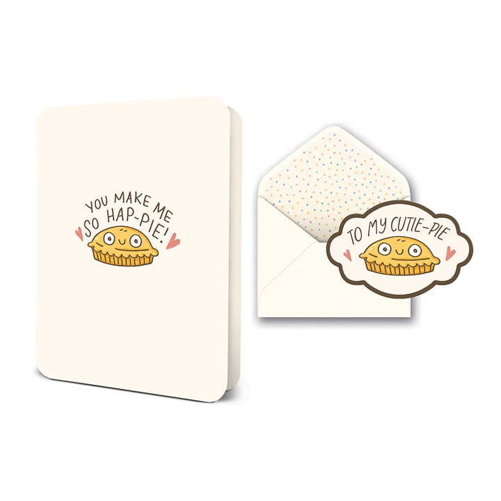Studio Oh! - Wholesale Everyday Greeting Card - You Make Me So Hap-Pie Deluxe Greeting Card