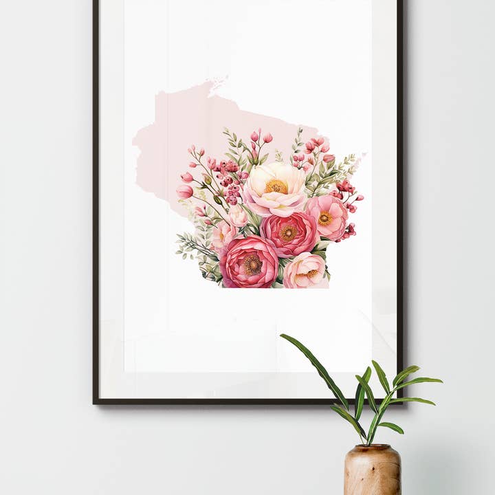 Wisconsin Summer art print | Four Seasons Series for wholesale by Paperfinch Design