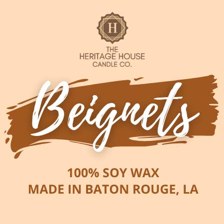 The Heritage House Candle Company - Wholesale Jar/Filled Candle - Beignets 100% soy wax candle handpoured2
