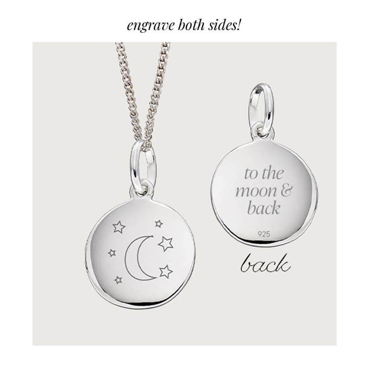 Gecko Jewellery - Wholesale Individual charm/pendant - 12mm Engravable Disc Pendant7