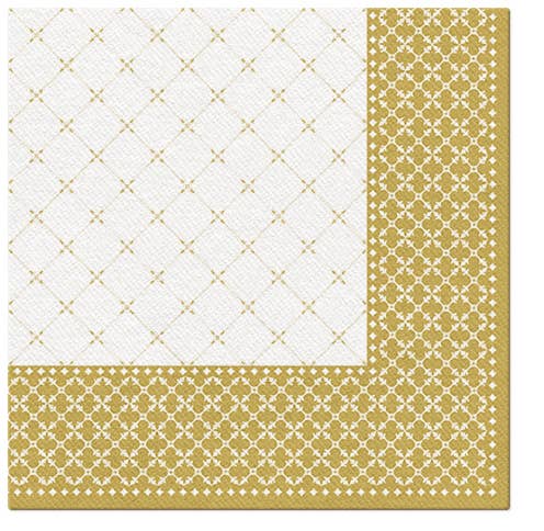 European Excellency - Wholesale Disposable Napkin - Subtle Grid - Airlaid Dinner Napkins0