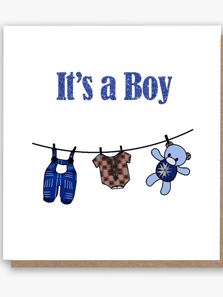 Biglietto di auguri per il nuovo bambino di Ankara! per la vendita all'ingrosso da parte di All Shades