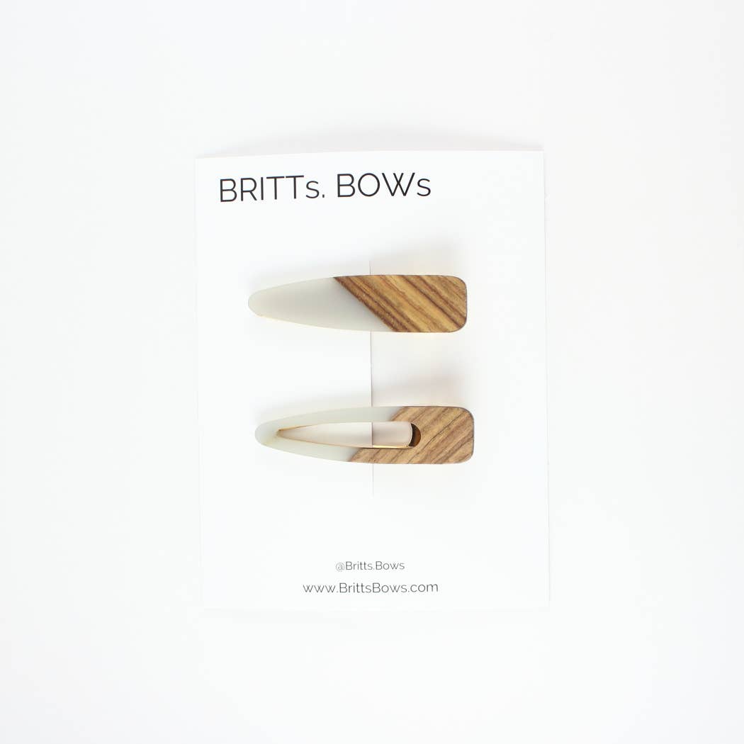 BRITTs. BOWs - Wholesale Hair Clip - Women's - Wood Clips, Pearl Clips, Matte Clips0