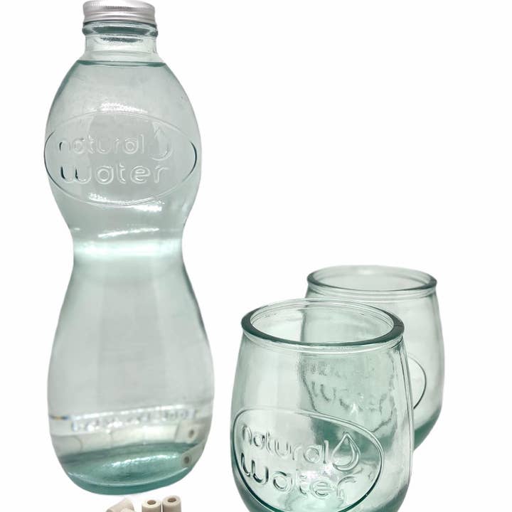 Woody – wholesale Water filter – Natural Water Bottle Set+2 Glasses+with 10 Pearls