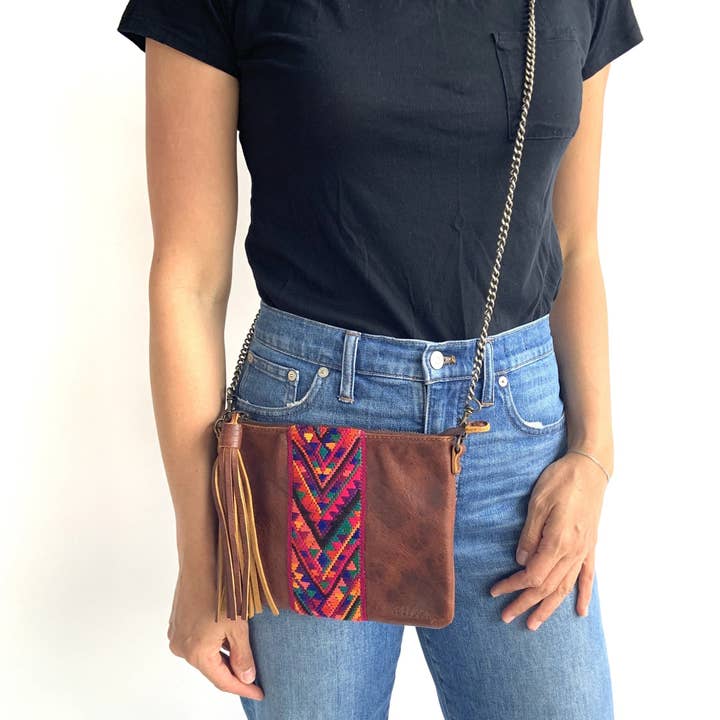 Mia Crossbody - Brown for wholesale by arloom