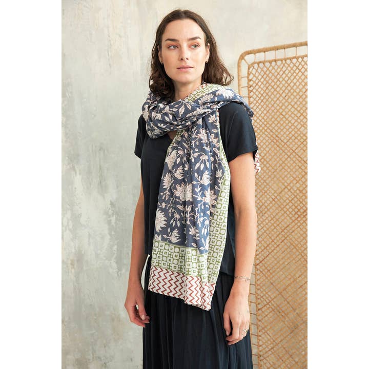 BATIK BLUE SARONG for wholesale on Faire1