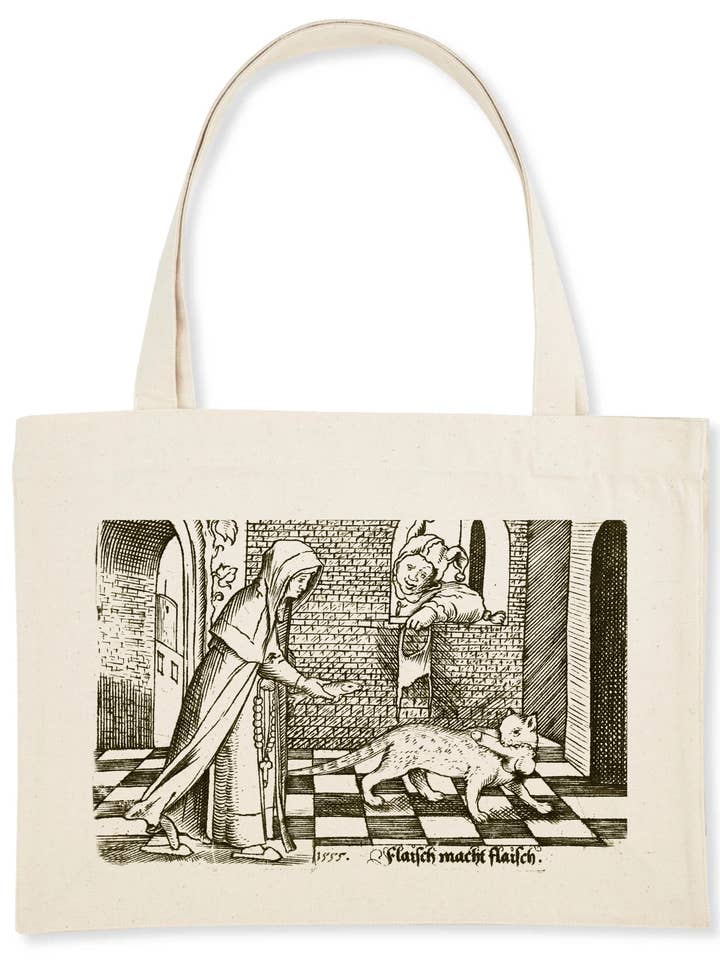 Pénis de chat : Flaisch Macht Flaisch, 1555 - Sac de courses pour la vente par Flashback Shop