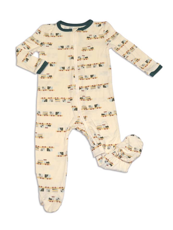 Silkberry Baby - Wholesale Sleepsuit - Baby - Bamboo Zip up Footed Sleeper (Print)17