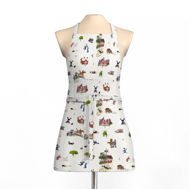 Emil di Katthult Grembiule Bianco Sporco con Tasca per la vendita all'ingrosso da parte di Arvidssons Textil