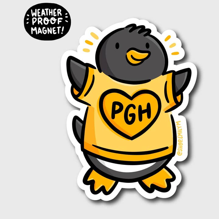 Shop Emily M - Wholesale Magnet - Pittsburgher Penguin Magnet0