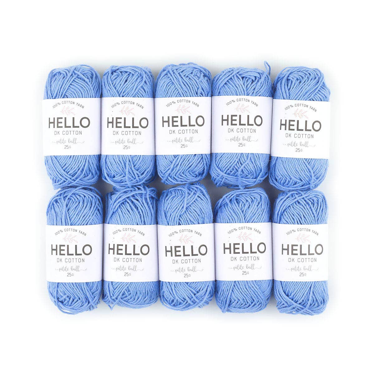 Creative World of Crafts – wholesale Garn – HEJ 100% bomull 25g Amigurumi garn förpackning med 10 bollar47