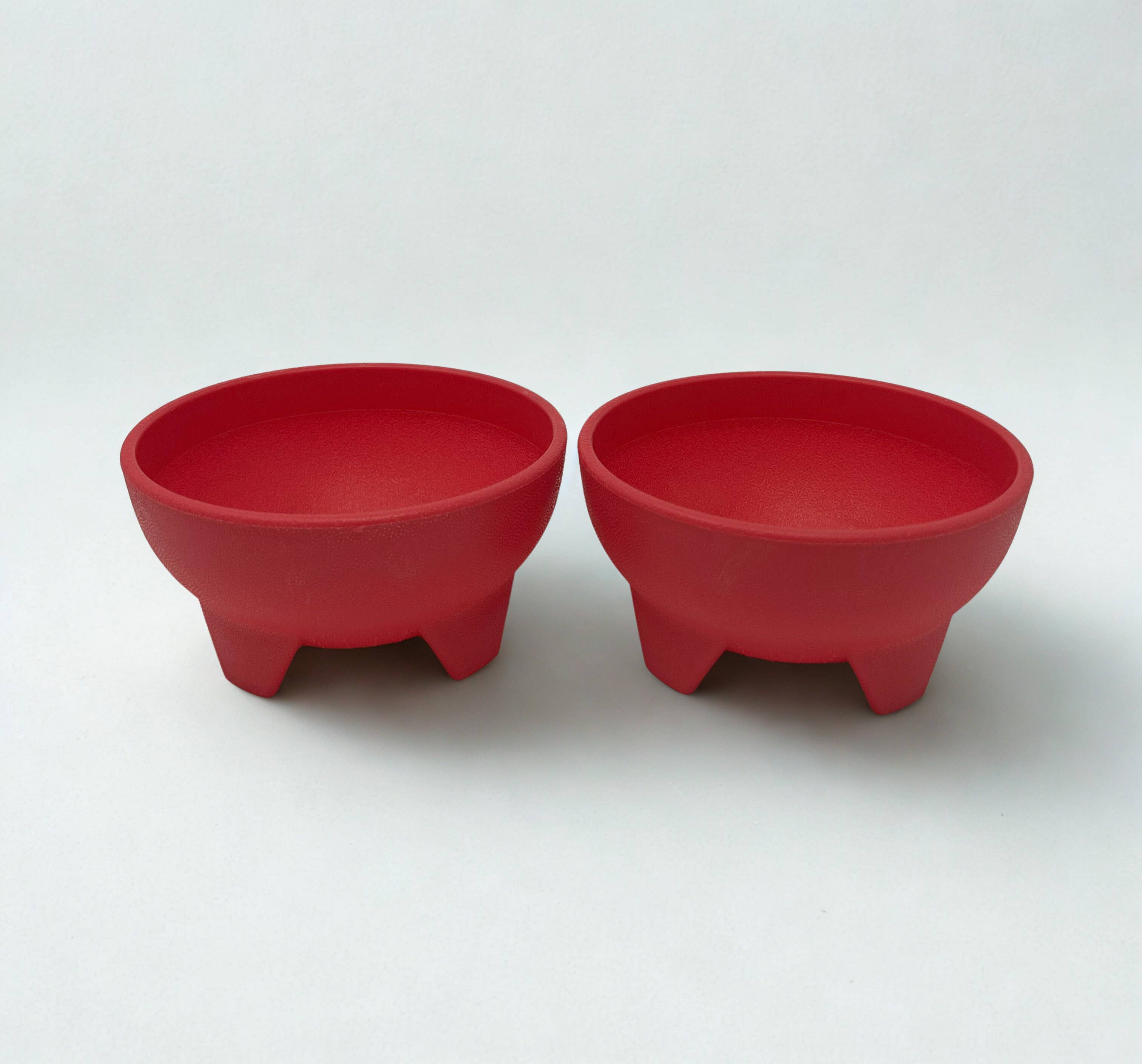 USA HomeMax - Wholesale Condiment/Dip Bowl - 2pc Plastic Salsa Bowl Assorted Colors4