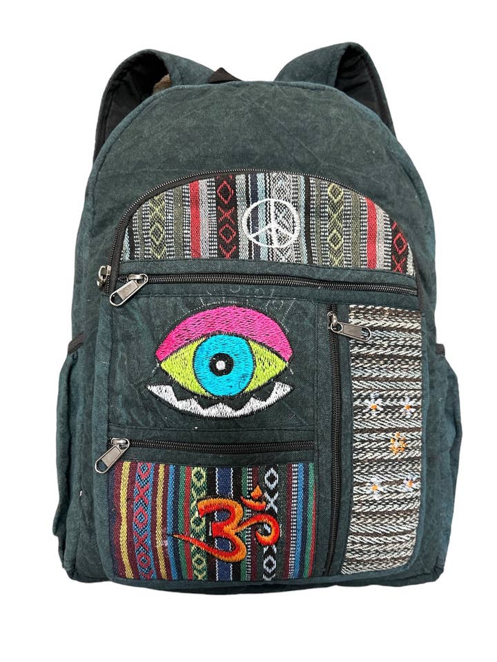 Mochila Peace OM & Terceiro Olho RIB24933 por atacado de Rising International Inc