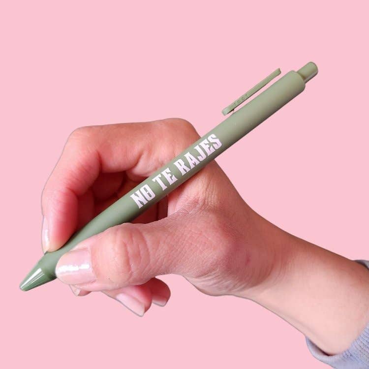 Ana Karen Loves Paper - Wholesale Pen - No Te Rajes Black Ink Pen1