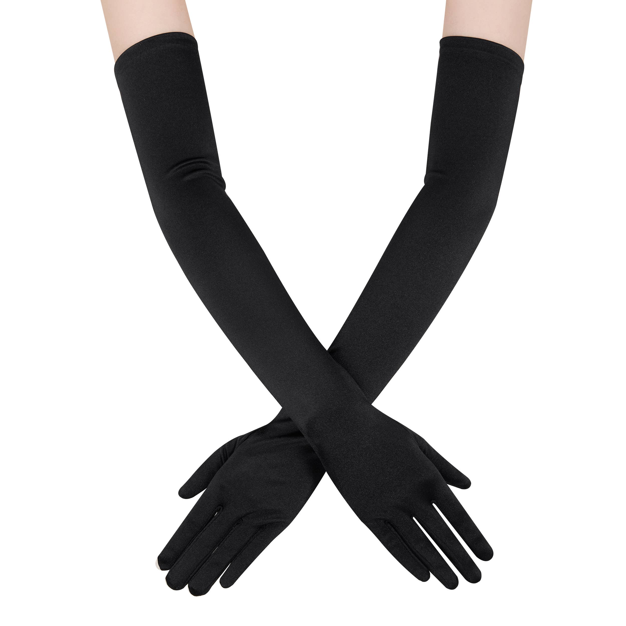 Floris Linens – Großhandel Handschuhe – Damen – Lange Satin-Braut-Handschuhe12