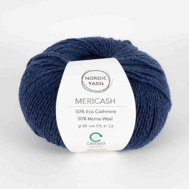 MeriCash, 50% Kaschmir, 50% Wolle, DK Denim für den Großhandel von Nordicyarn