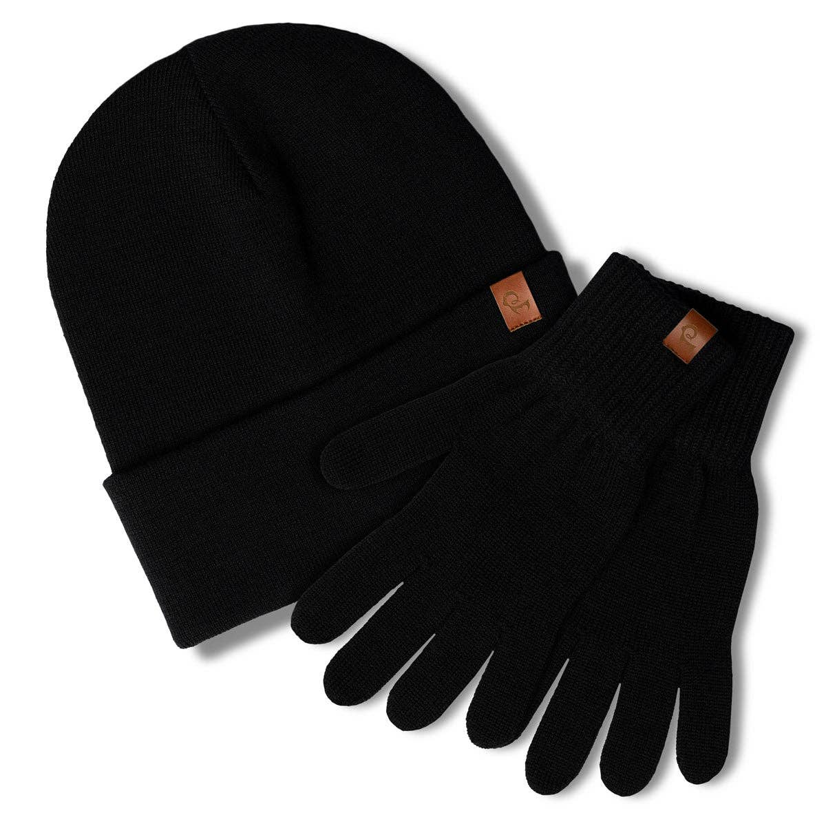 menique – wholesale Mössa - Dam – Damset med stickad mössa och handskar i 2 delar0