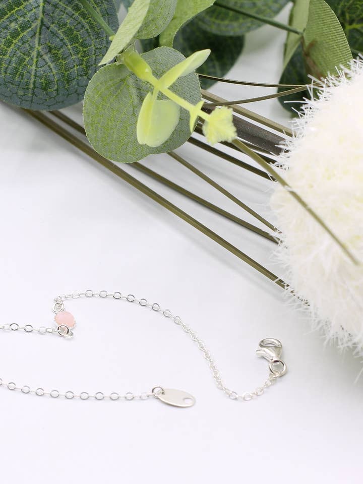 ADÉLE pink opal wedding bracelet for wholesale by Loane Bijoux