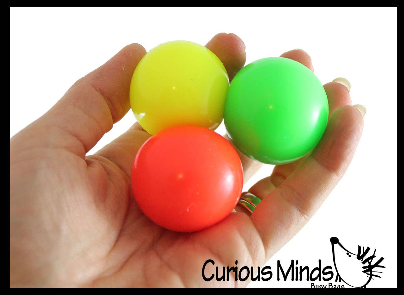 Curious Minds Toys - Vendita all'ingrosso Palla/pasta antistress - 1 piccola e incredibile palla antistress al neon confezionata singolarmente da 3,8 cm7