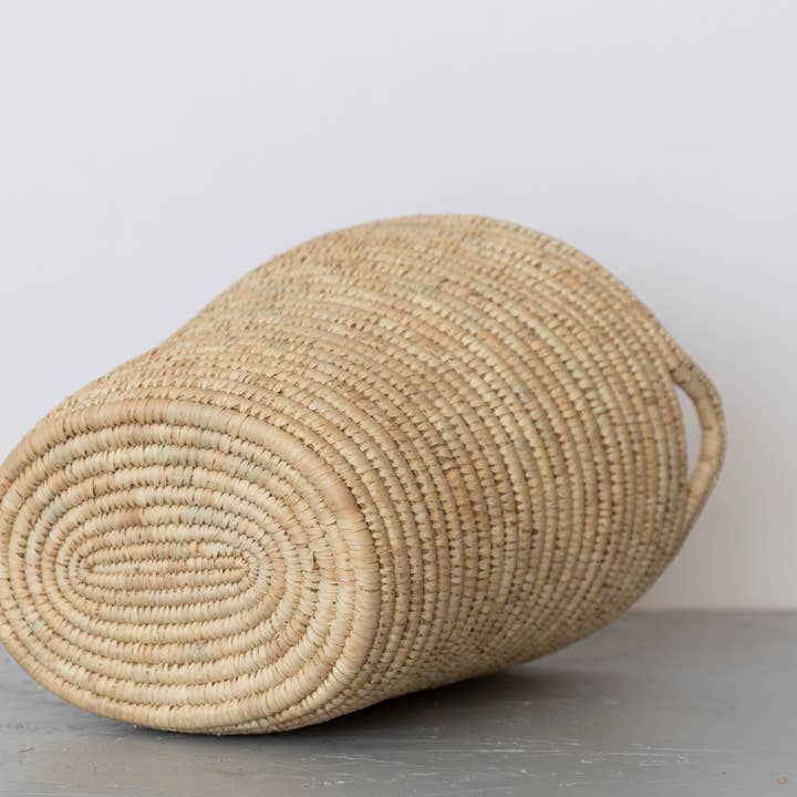 Will & Atlas - Wholesale Laundry Basket - Oval Laundry Basket, palm leaf