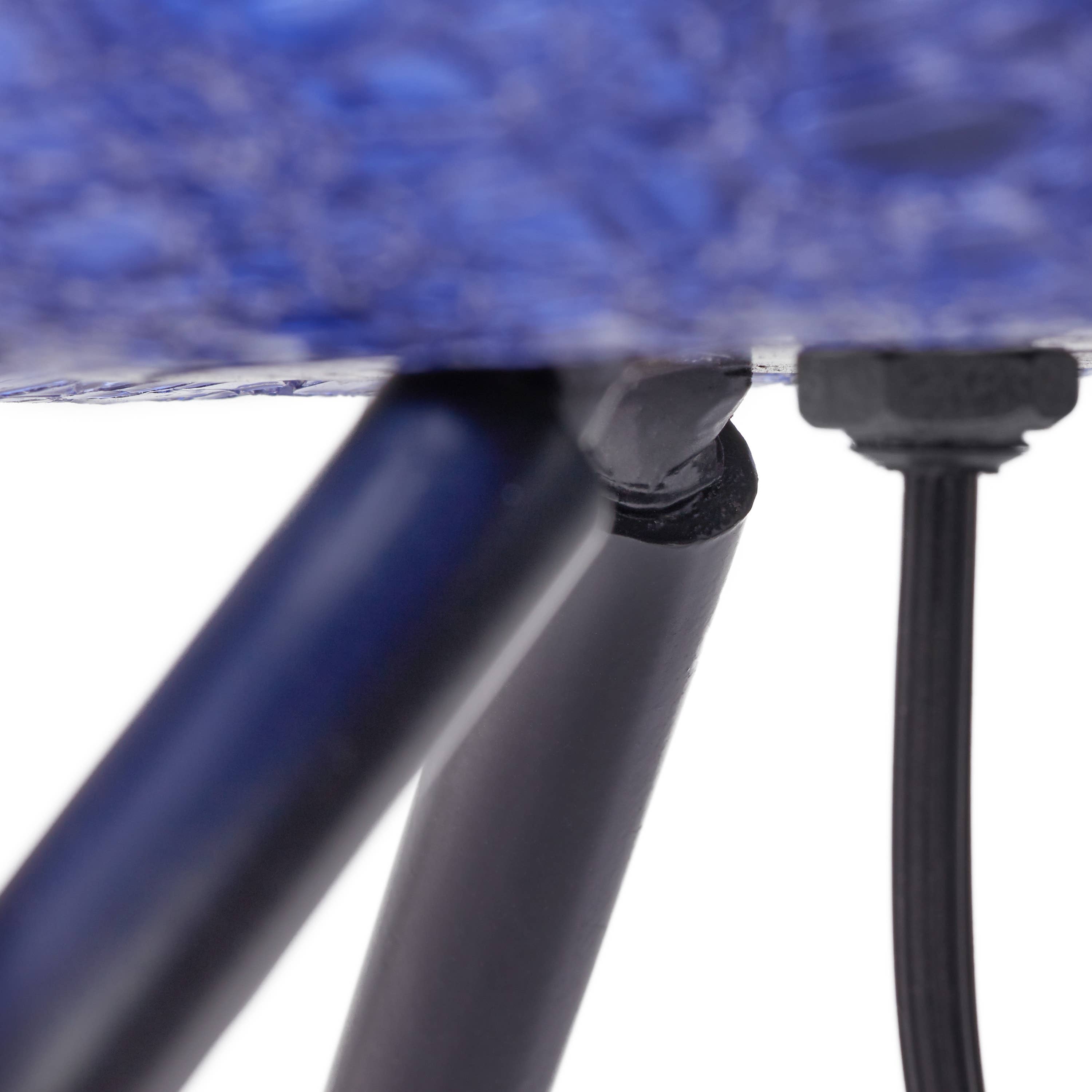 River of Goods - Wholesale Accent/Desk Lamp - 11.5"H Libby Tripod Table Lamp with Blue Glass Globe Shade11