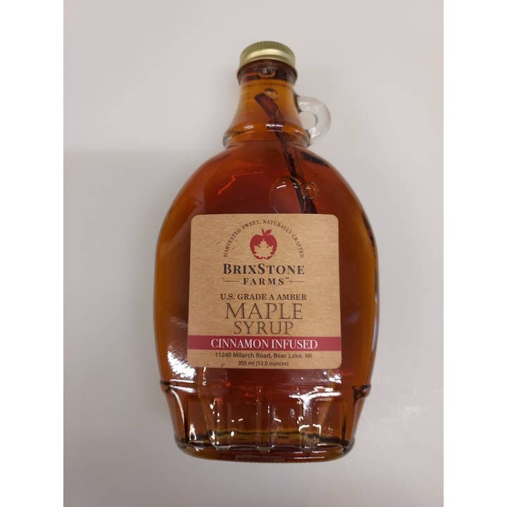 Xarope de Ácer Infundido com Canela (12oz) por atacado de BrixStone Farms