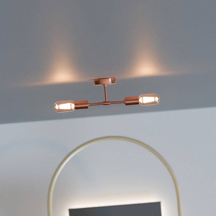Ledsone - Vente Appliques - Applique Murale Moderne Minimaliste à 2 Lumières pour Salle de Bain~559312