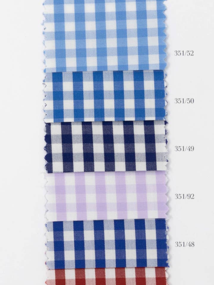 Sky 100/2 Vollzwirn 100% Baumwolle Handgemacht in Italien - Kariert für den Großhandel von HENRIK