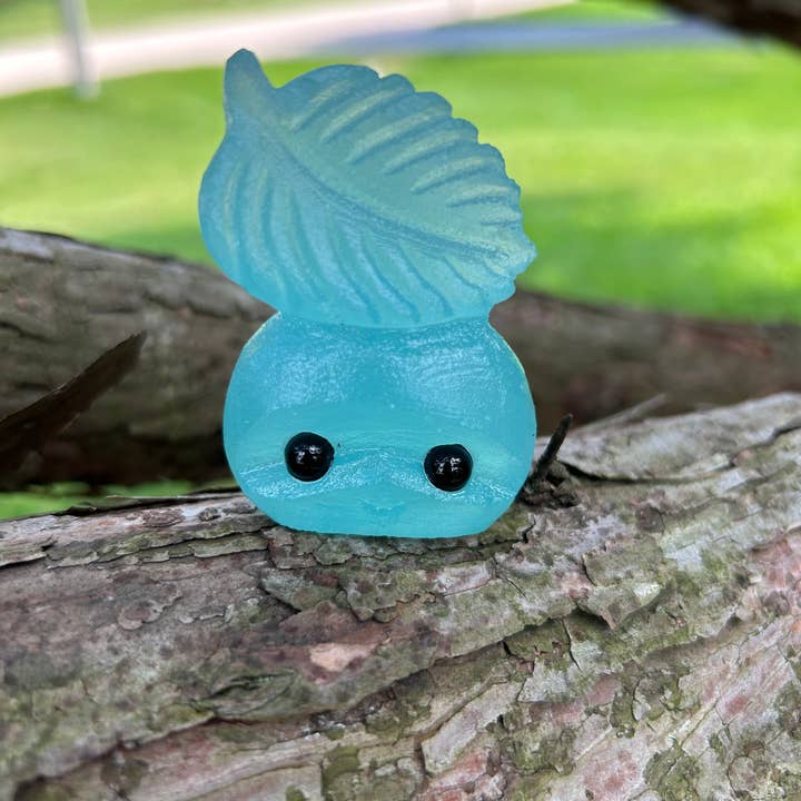 Hand Carved Groot with leaf on head for wholesale by Spoiled Gemz