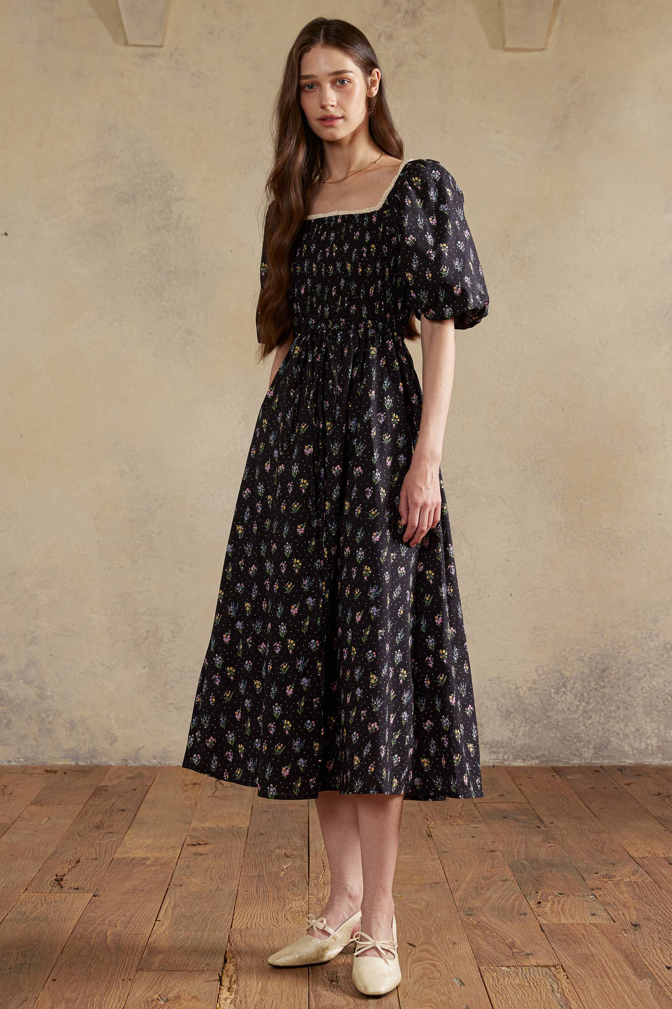 ROSIE POSIE - Wholesale Dress - Women's - RP2987 - Twilight Posy Smocked Dress8