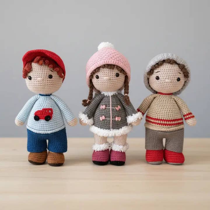 Handgemachte gehäkelte schelmische Freunde – Amigurumi-Spielzeug für Kinder für den Großhandel von Joy Gift London