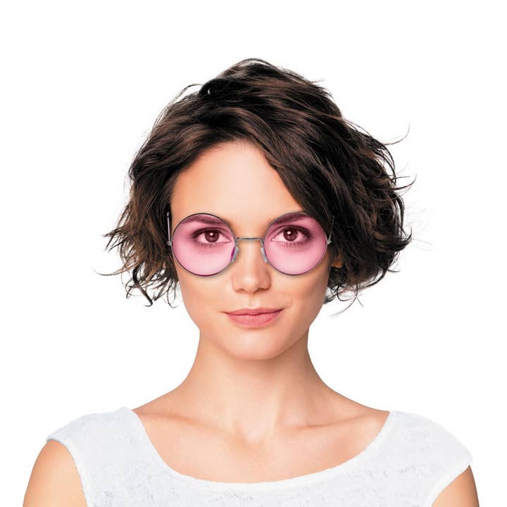 XL PINK HIPPY GLASSES for wholesale by Party Pro
