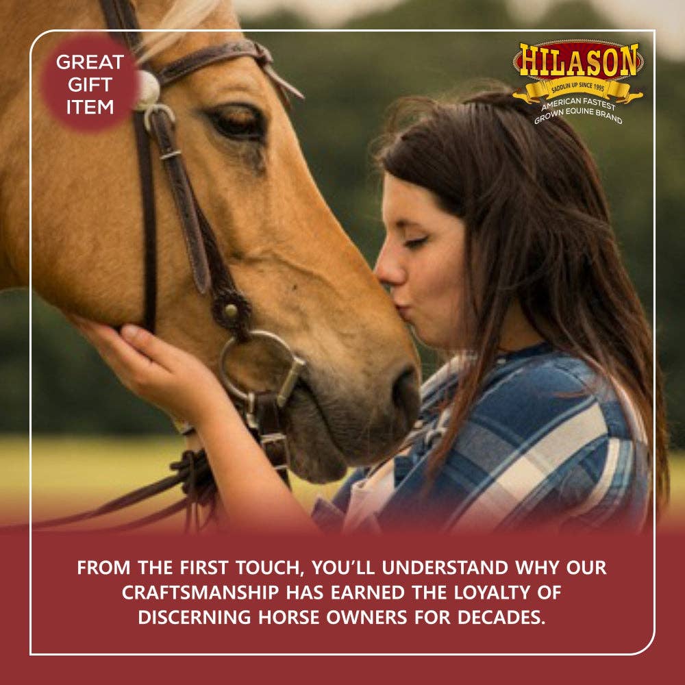 HILASON - Wholesale Horseback Riding Gear - HILASON Western Wool Felt Horse Saddle Pad W/ Distressed Wear Leather | for Horses4