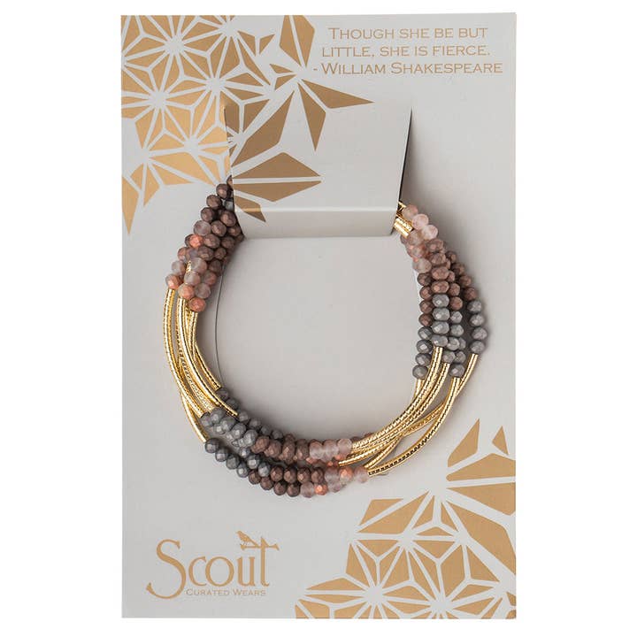 Scout Wrap : Matte Metallic Tri-Tone/Gold for wholesale by Scout Curated Wears