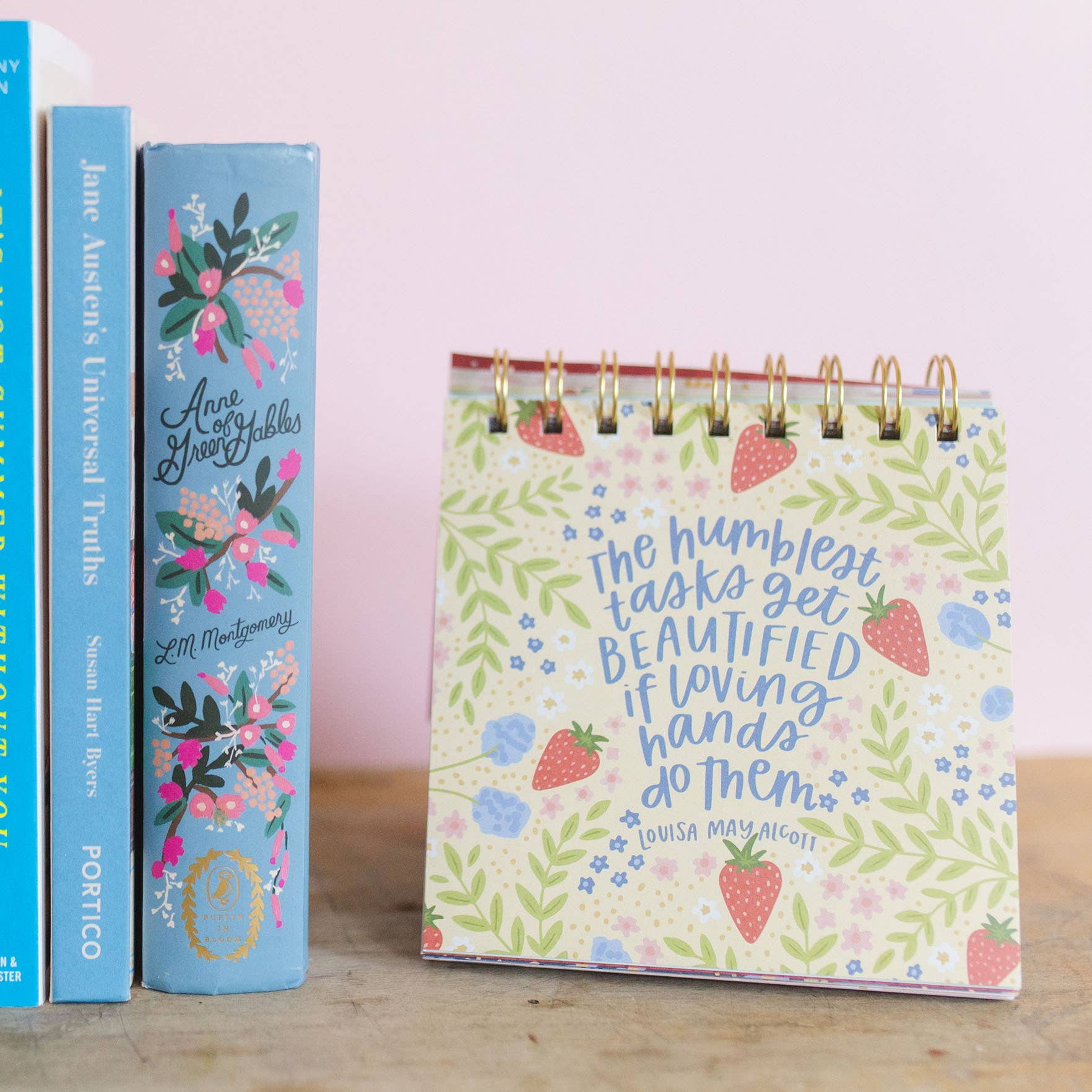 Pippi Post - Wholesale Desk/Tabletop Sign - 52 Weeks of Book Quotes - Desk Flip Calendar6