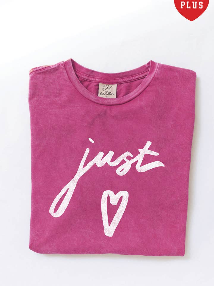 JUST LOVE Plus Mineral Graphic Top for wholesale by OAT COLLECTIVE