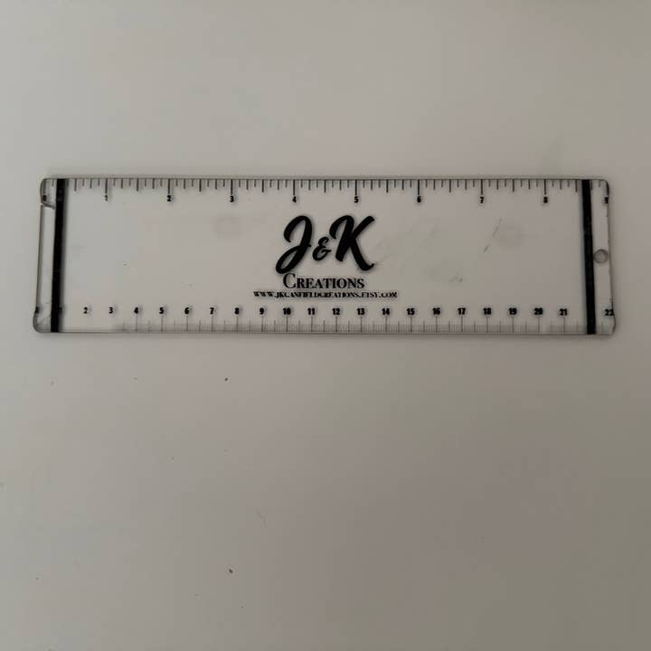 J&K Canfield Creations - Wholesale Craft Tool - Acrylic Floss Ruler Perfect thread length every time0