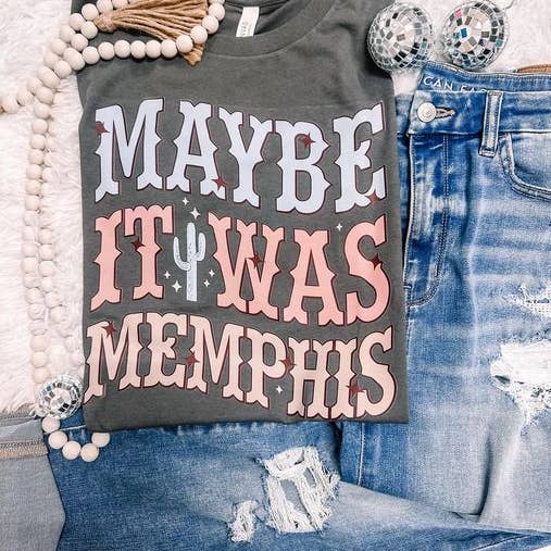 Maybe it was Memphis Western Graphic Tee for wholesale by ZZ Threadz