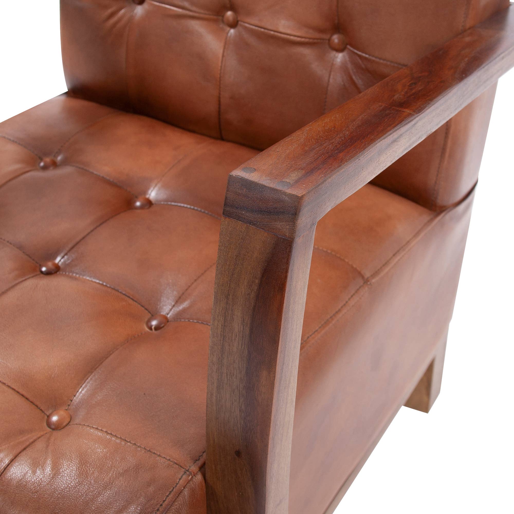 Howard Elliott on Faire - Wholesale Chair - Davenport Tufted Leather Chair6