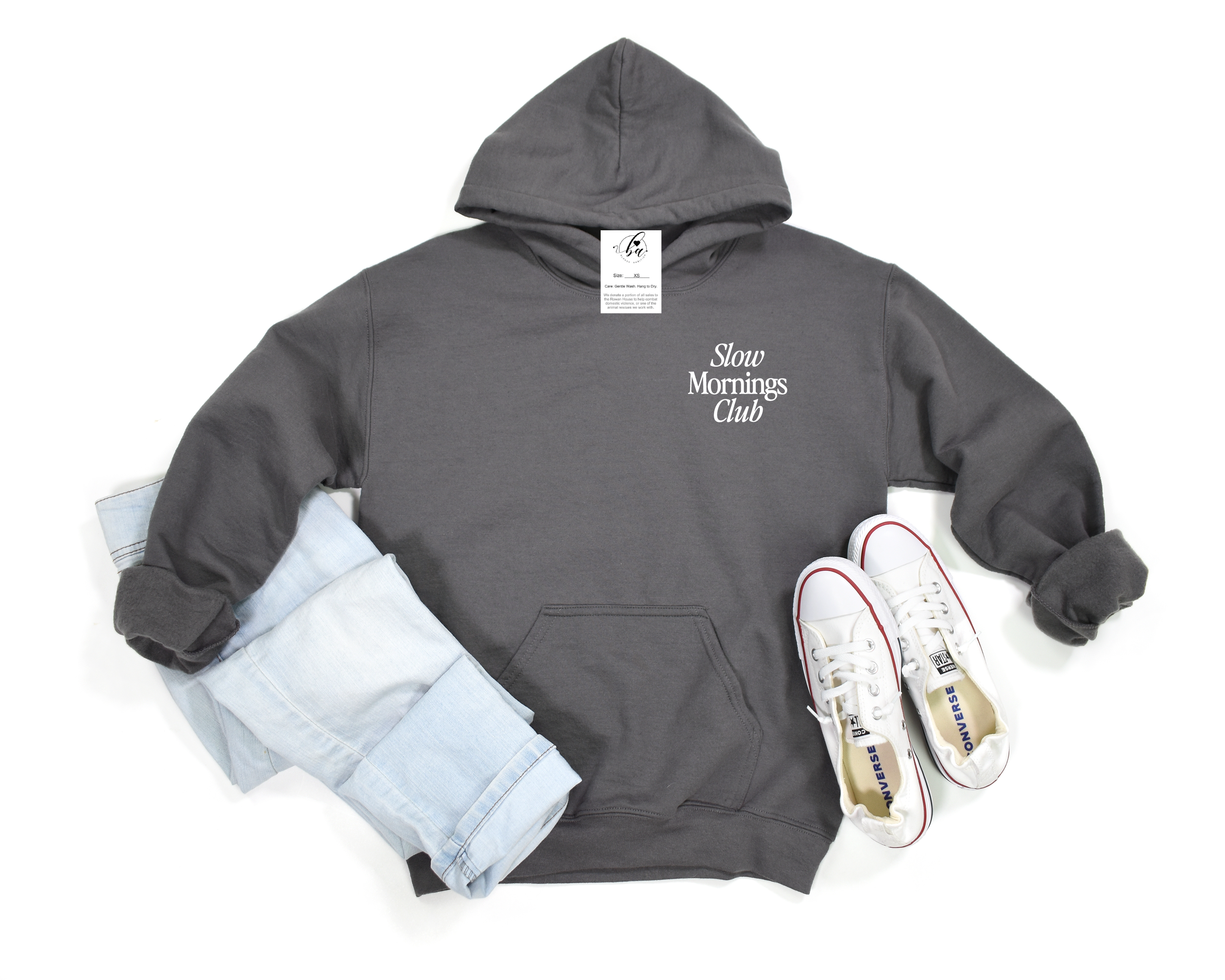 Blonde Ambition Apparel & Designs - Venta al por mayor Sudadera con capucha - Mujer - Sudadera con capucha bordada del Club de Mañanas Lentas2